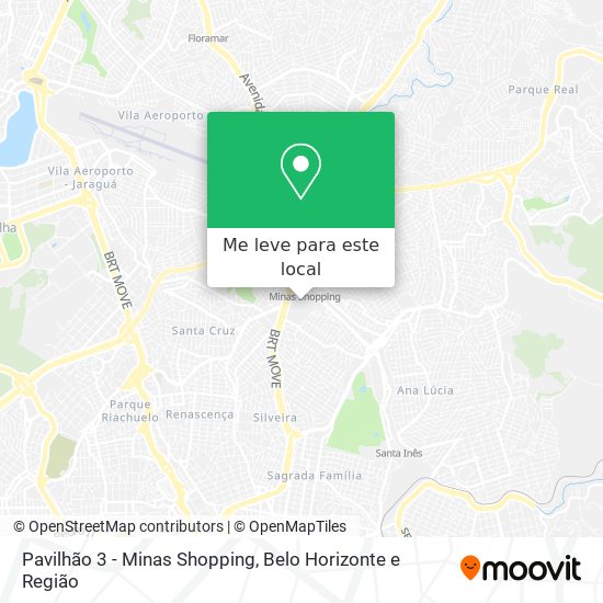 Pavilhão 3 - Minas Shopping mapa