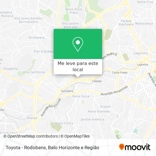 Toyota - Rodobens mapa