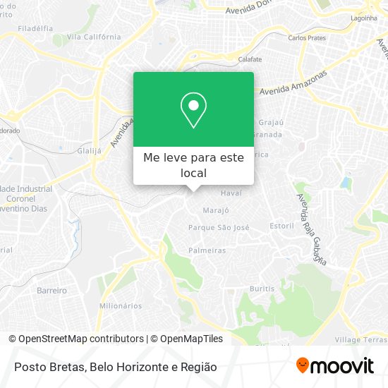 Posto Bretas mapa