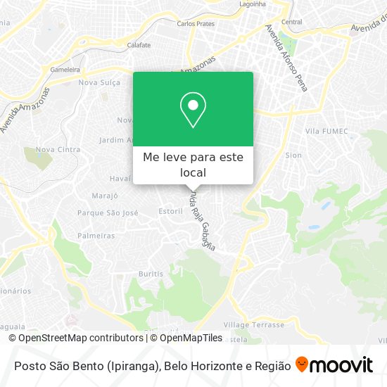 Posto São Bento (Ipiranga) mapa
