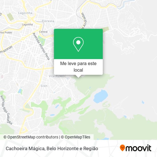 Cachoeira Mágica mapa