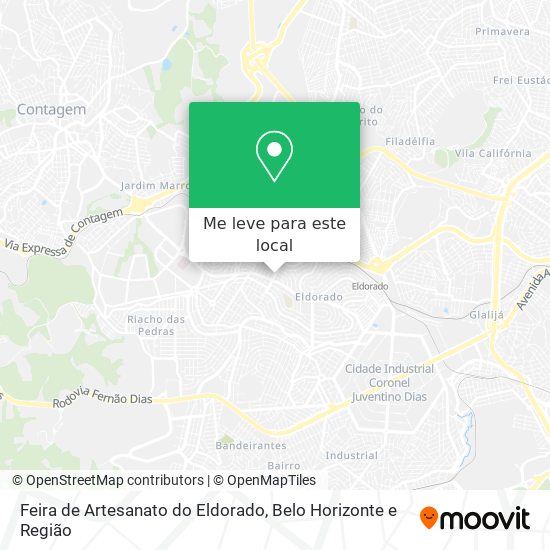 Feira de Artesanato do Eldorado mapa
