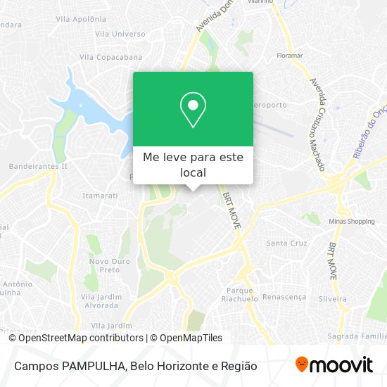 Campos PAMPULHA mapa