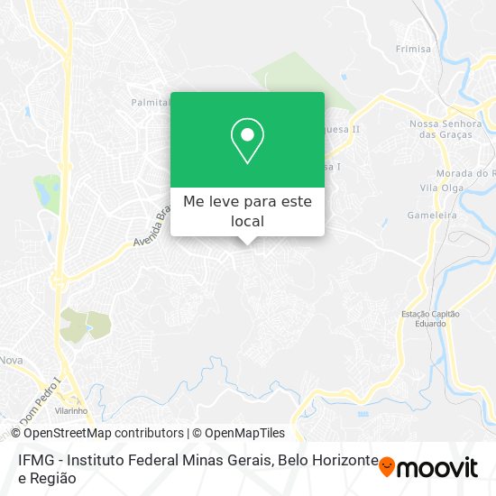 IFMG - Instituto Federal Minas Gerais mapa