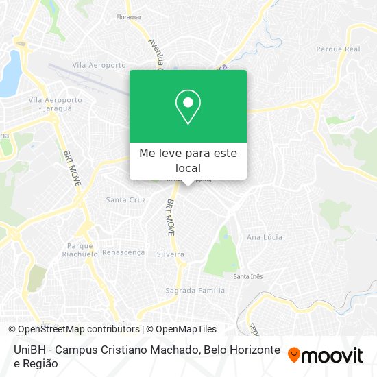 UniBH - Campus Cristiano Machado mapa