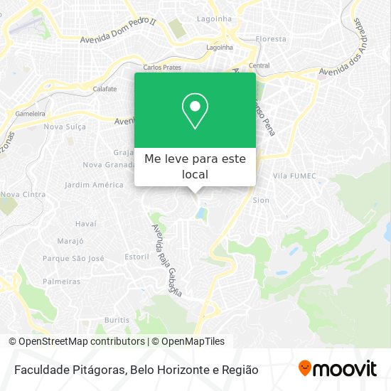 Faculdade Pitágoras mapa