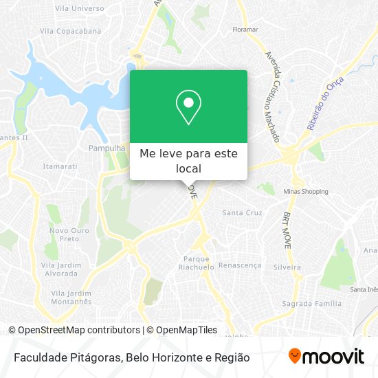 Faculdade Pitágoras mapa