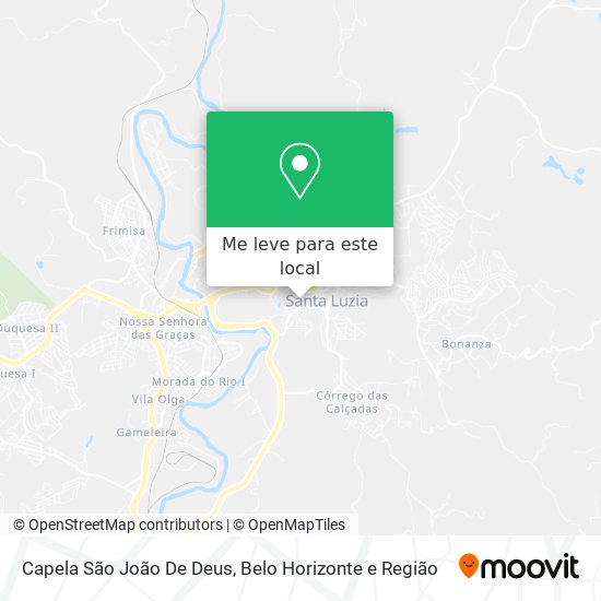 Capela São João De Deus mapa