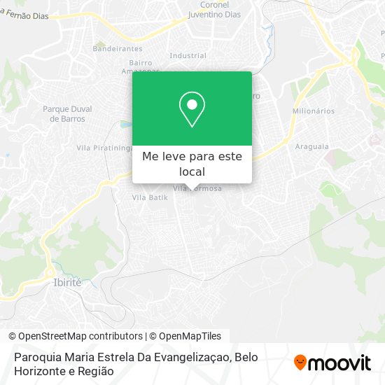 Paroquia Maria Estrela Da Evangelizaçao mapa