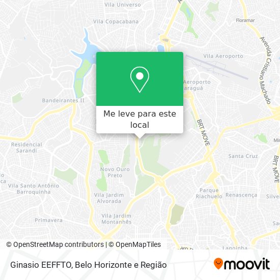 Ginasio EEFFTO mapa