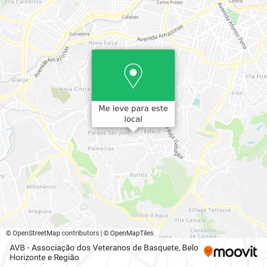 AVB - Associação dos Veteranos de Basquete mapa