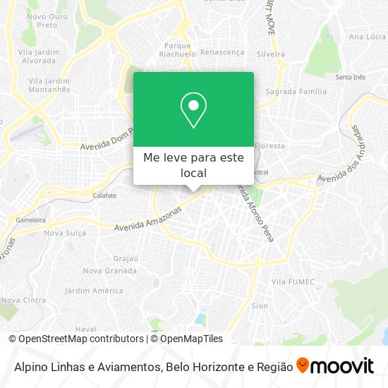 Alpino Linhas e Aviamentos mapa