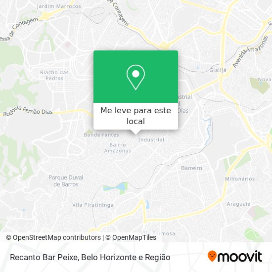 Recanto Bar Peixe mapa