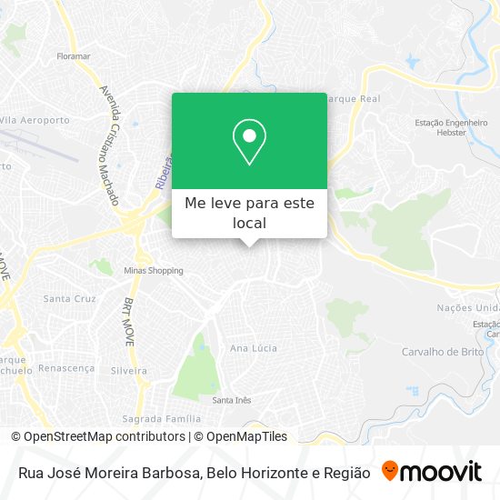 Rua José Moreira Barbosa mapa