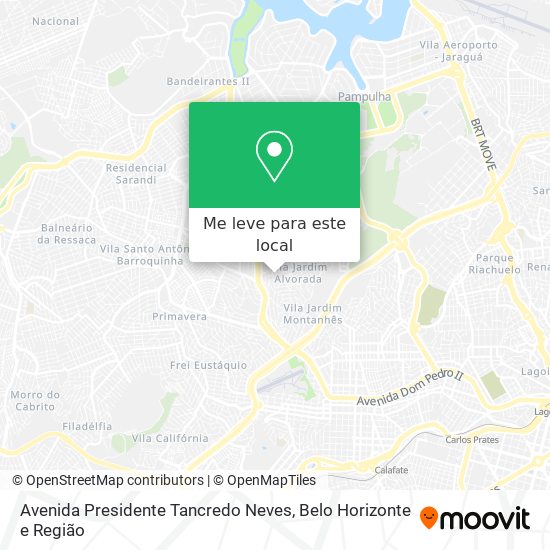 Avenida Presidente Tancredo Neves mapa