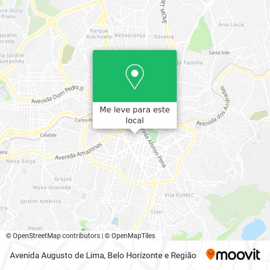 Avenida Augusto de Lima mapa
