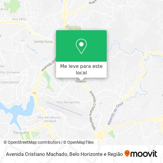 Avenida Cristiano Machado mapa