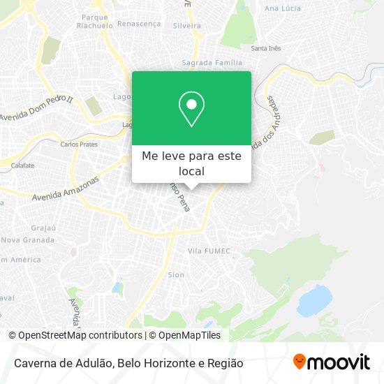 Caverna de Adulão mapa