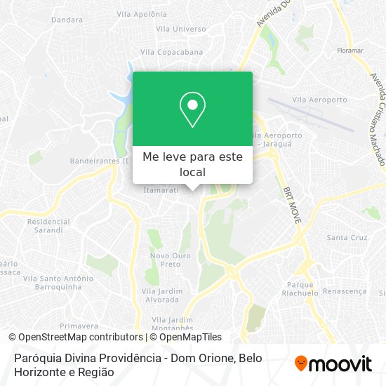 Paróquia Divina Providência - Dom Orione mapa