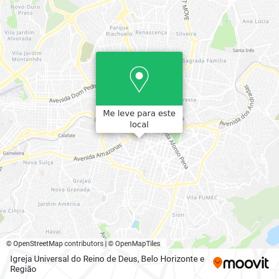 Igreja Universal do Reino de Deus mapa