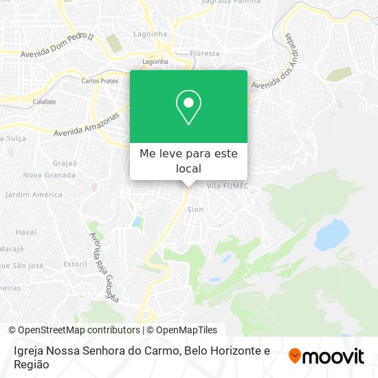 Igreja Nossa Senhora do Carmo mapa