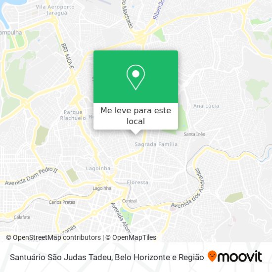 Santuário São Judas Tadeu mapa
