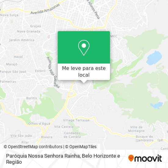 Paróquia Nossa Senhora Rainha mapa