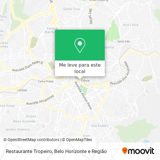 Restaurante Tropeiro mapa