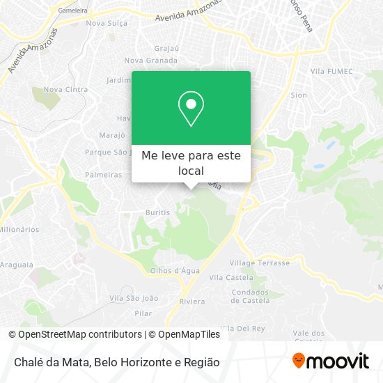 Chalé da Mata mapa