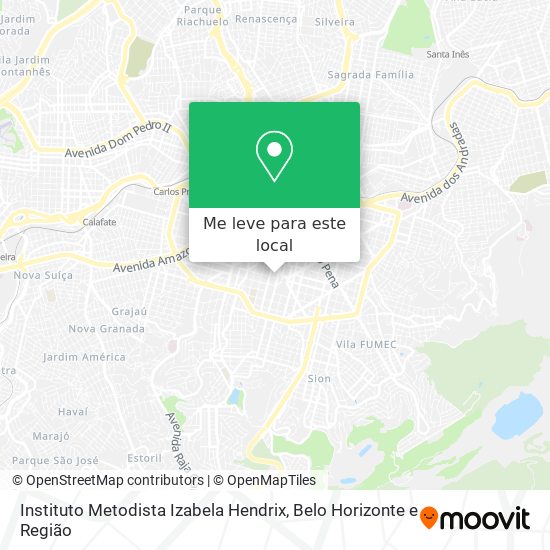 Instituto Metodista Izabela Hendrix mapa