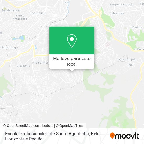 Escola Profissionalizante Santo Agostinho mapa