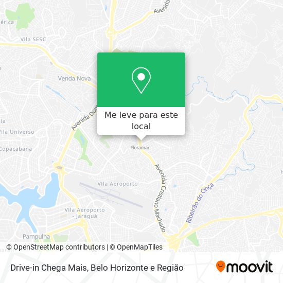 Drive-in Chega Mais mapa