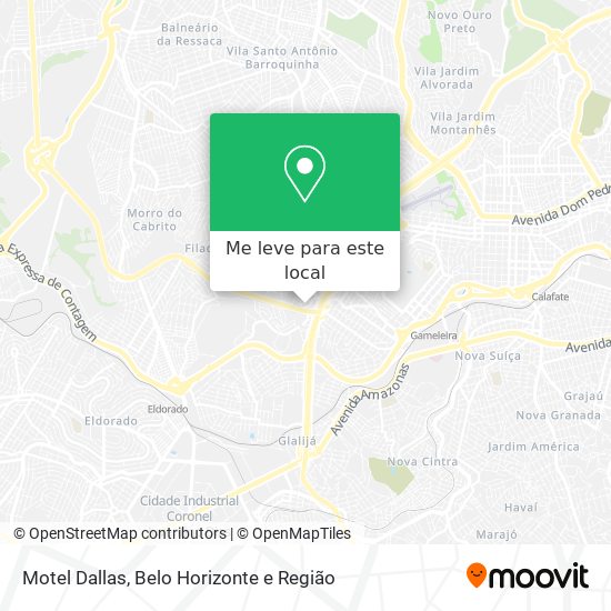 Motel Dallas mapa