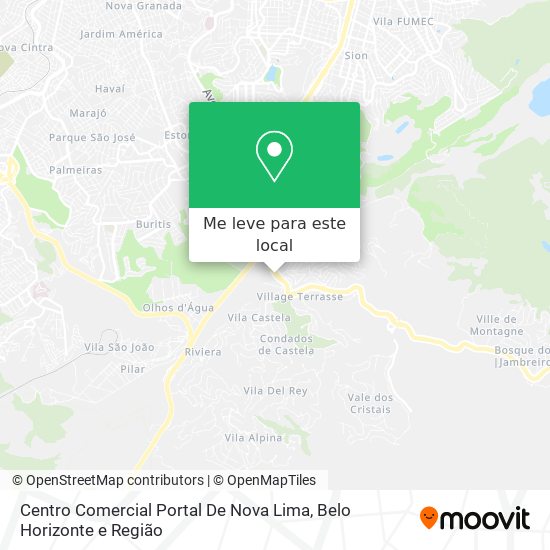 Centro Comercial Portal De Nova Lima mapa