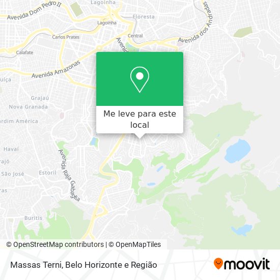 Massas Terni mapa
