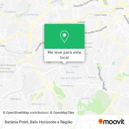 Betânia Point mapa