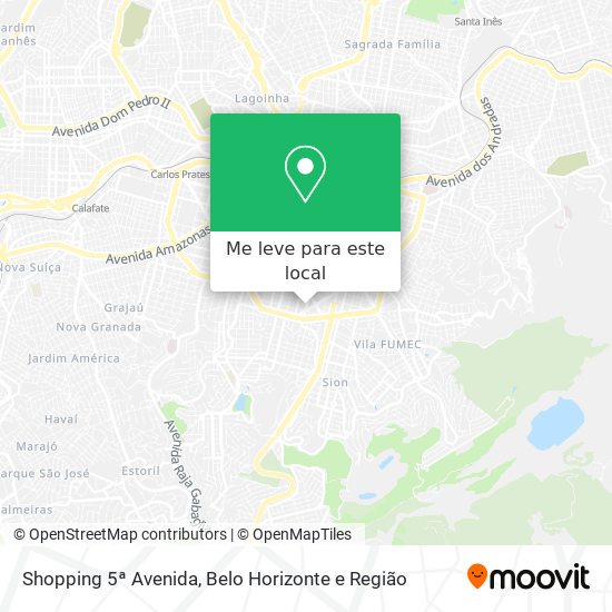 Shopping 5ª Avenida mapa