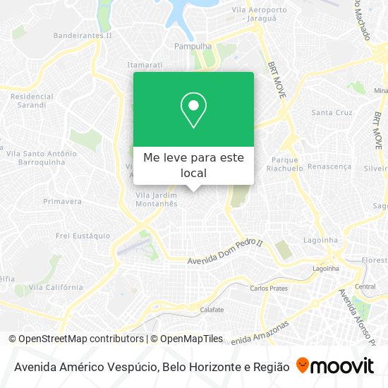 Avenida Américo Vespúcio mapa