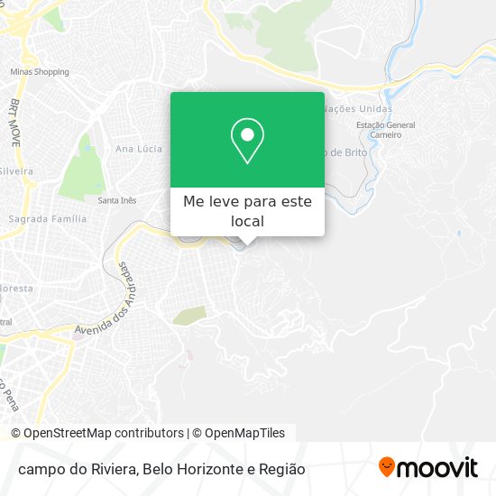 campo do Riviera mapa