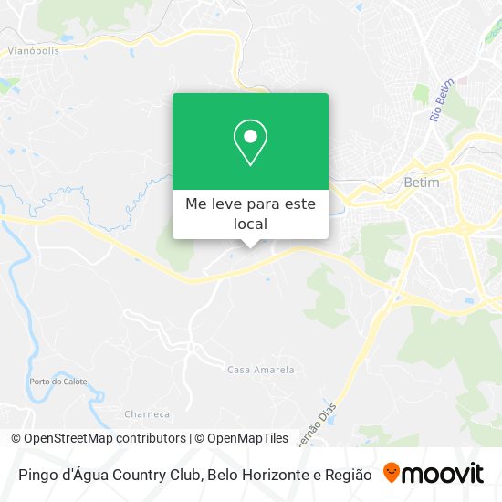 Pingo d'Água Country Club mapa