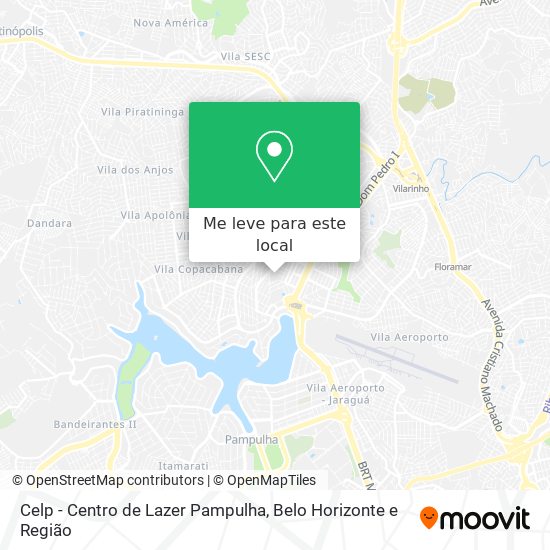 Celp - Centro de Lazer Pampulha mapa