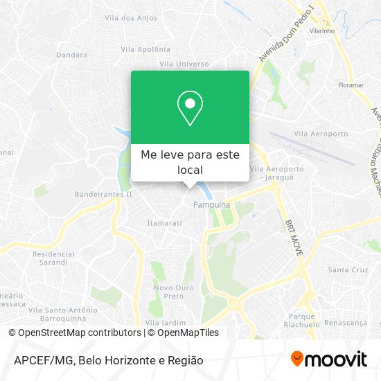 APCEF/MG mapa