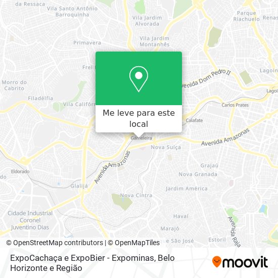 ExpoCachaça e ExpoBier - Expominas mapa