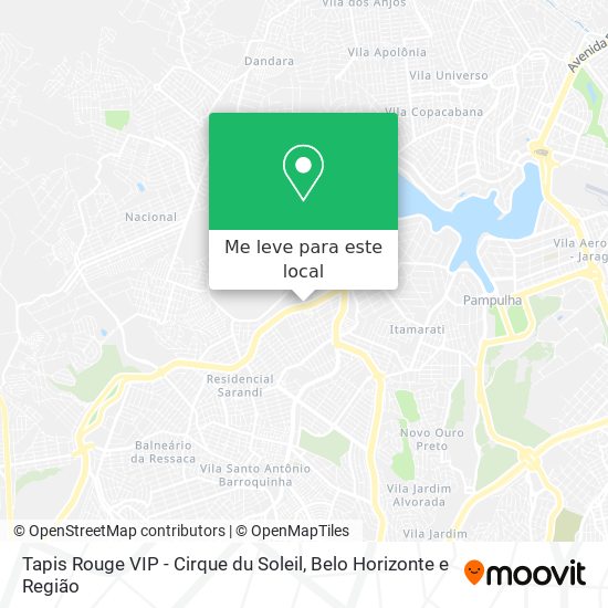 Tapis Rouge VIP - Cirque du Soleil mapa