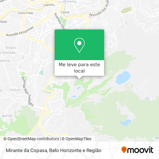 Mirante da Copasa mapa