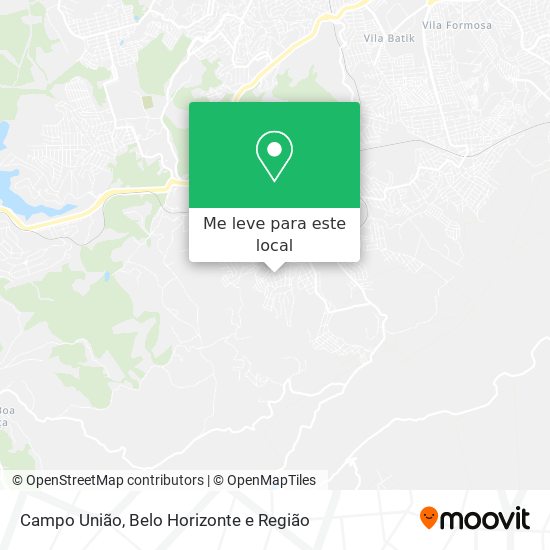 Campo União mapa