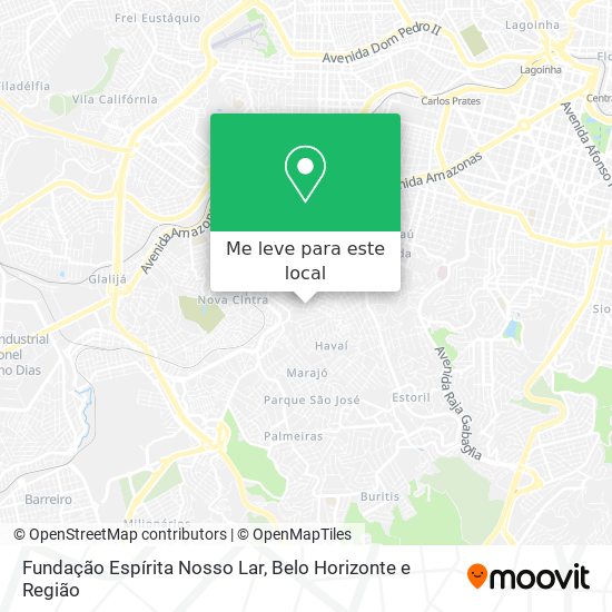 Fundação Espírita Nosso Lar mapa