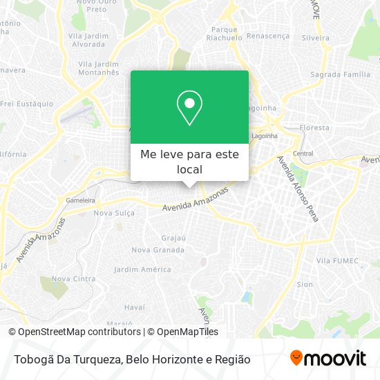 Tobogã Da Turqueza mapa