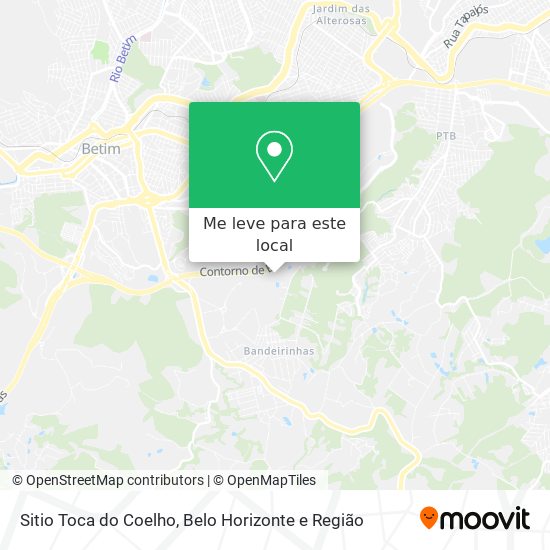 Sitio Toca do Coelho mapa