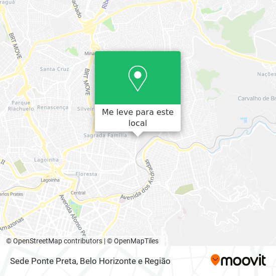Sede Ponte Preta mapa